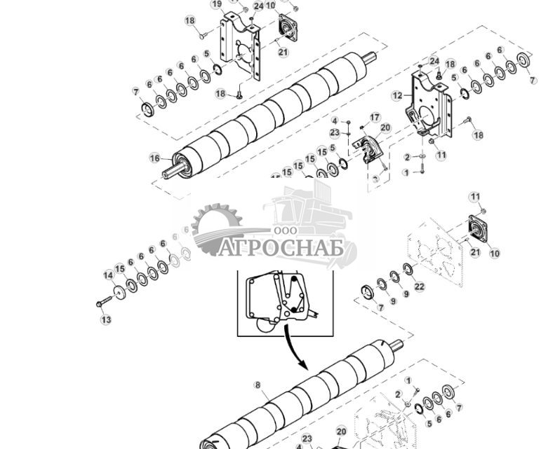 Upper and Lower Drive Rolls (2 of 7), W  O Net Wrap - ST909307 83.jpg